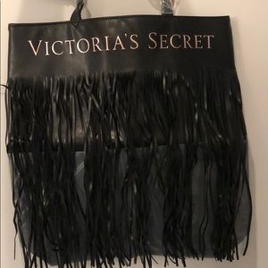Victoria’s Secret black pleather tote